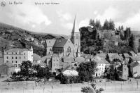 carte postale ancienne de Laroche Eglise et vieux Château