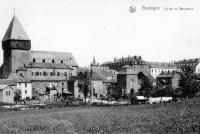 carte postale ancienne de Bastogne Eglise et séminaire