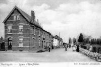 carte postale ancienne de Bastogne Route d'Houffalize