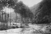 postkaart van Houffalize Le Hérou - Passerelle sur l'Ourthe près du moulin de Spitanche