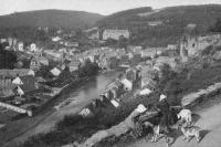 carte postale ancienne de Laroche L'Ourthe et le faubourg