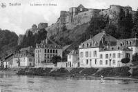 carte postale ancienne de Bouillon La Semois et le Château