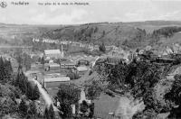 carte postale ancienne de Houffalize Vue prise de la route de Mabompré