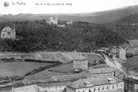 carte postale ancienne de Laroche Vue de la gare et route du Châlet