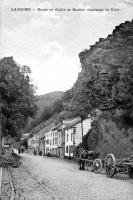 carte postale ancienne de Laroche Route de Cielle et rocher dominant la ville