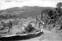 carte postale ancienne de Laroche Vue sur la ville (rue Saint-Quoilin)