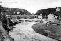 carte postale ancienne de Laroche Pont de pierres
