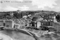carte postale ancienne de Laroche Vue du faubourg prise de la route du Chalet