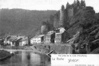carte postale ancienne de Laroche Vue prise de la route d'Houffalize
