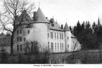 carte postale ancienne de Bertrix Château de Biourge - Façade ouest