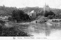 carte postale ancienne de Durbuy L'Ourthe et le Château
