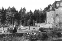 carte postale ancienne de Champlon Château de Lafray - Jardin français.