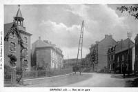 carte postale ancienne de Barvaux-sur-Ourthe Rue de la gare