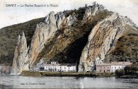 carte postale ancienne de Dinant Le Rocher Bayard et la Meuse