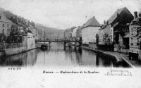 carte postale de Namur Embouchure de la Sambre