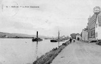 carte postale ancienne de Andenne La rive d'Andenelle