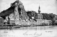 carte postale ancienne de Dinant Vue Générale