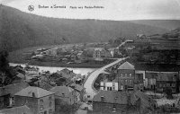 carte postale ancienne de Bohan Route vers Hautes-Rivières - Hôtel du Beau Site