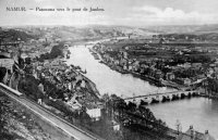 carte postale de Namur Panorama vers le pont de Jambes