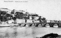 carte postale de Namur Citadelle et pont de Jambes