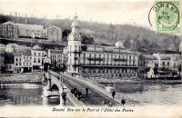 postkaart van Dinant Vue sur le pont et l'hôtel des postes