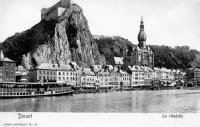 carte postale ancienne de Dinant La citadelle