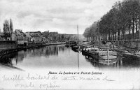 carte postale de Namur La Sambre et le Pont de Salzinnes