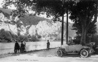 carte postale ancienne de Profondeville Les Rochers