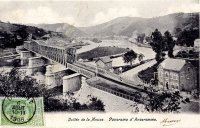 carte postale ancienne de Anseremme Vallée de la Meuse - Panorama d'Anseremme