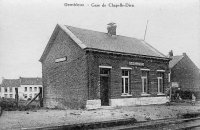 carte postale ancienne de Gembloux Gare de Chapelle-Dieu