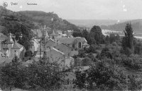 carte postale ancienne de Yvoir Panorama