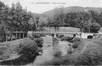 carte postale ancienne de Anseremme Pont sur la Lesse