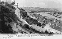 carte postale de Namur Fort de Luxembourg et chemin de ronde à la Citadelle