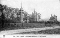 carte postale ancienne de Yvoir Bords de la Meuse - les Chalets