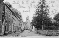 carte postale ancienne de Dinant La route vers Anseremme