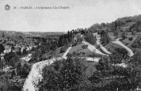 carte postale de Namur Promenades à la Citadelle