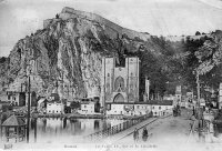 postkaart van Dinant Le Pont, l'Eglise et la Citadelle