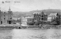 carte postale ancienne de Waulsort Hôtel Martinot