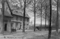 carte postale ancienne de Maredsous Hôtel d'Emmaüs et l'Abbaye