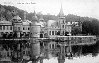 carte postale ancienne de Dinant Hôtel de Ville et Poste