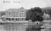 carte postale ancienne de Waulsort HÃ´tel de la Meuse
