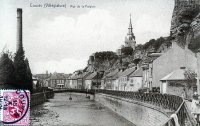 carte postale ancienne de Couvin Rue de la Falaize
