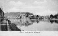 carte postale de Namur Le Grognon et la Citadelle
