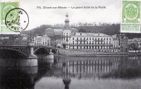 carte postale ancienne de Dinant Le Grand Hôtel de la poste