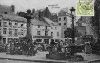 carte postale de Namur Le Marché