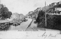 carte postale de Namur La Sambre et la citadelle