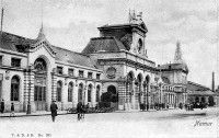 carte postale de Namur Vue de la gare