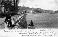 carte postale de Namur La Meuse à la Plante