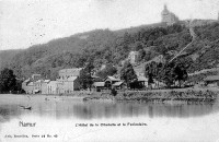 carte postale de Namur L'Hôtel de la Citadelle et le Funiculaire