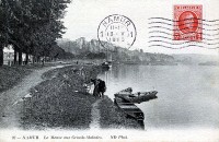 carte postale ancienne de Beez La Meuse aux Grands-Malades